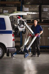 Makinex - 309 Lb Load Capacity, Aluminum Powered Hand Truck Crane - Linear Actuator 12V 25Amp - Apex Tool & Supply