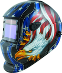 #41265 - Solar Powered Welding Helmet - Eagle/Flag - Replacement Lens: 4.5x3.5" Part # 41264 - Apex Tool & Supply