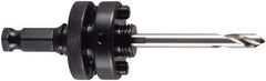 M.K. MORSE - 1-1/4 to 6" Tool Diam Compatibility, Hex Shank, High Speed Steel Integral Pilot Drill, Hole Cutting Tool Arbor - 7/16" Min Chuck, Hex Shank Cross Section, Quick-Change Attachment, For 1-1/4 to 6" Hole Saws - Apex Tool & Supply