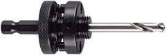 M.K. MORSE - 1-1/4 to 6" Tool Diam Compatibility, Hex Shank, High Speed Steel Integral Pilot Drill, Hole Cutting Tool Arbor - 3/8" Min Chuck, Hex Shank Cross Section, Quick-Change Attachment, For 1-1/4 to 6" Hole Saws - Apex Tool & Supply