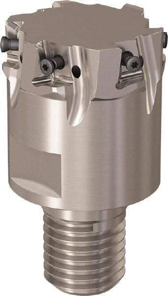 Seco - 40mm Cut Diam, 8mm Max Depth of Cut, 40mm OAL, Indexable Square Shoulder Slot Milling End Mill - M20 Modular Connection, 90° Lead Angle, Through Coolant, Series R217.94 - Apex Tool & Supply