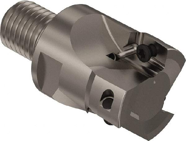 Seco - 40mm Cut Diam, 17mm Max Depth of Cut, 45mm OAL, Indexable Square Shoulder Slot Milling End Mill - M20 Modular Connection, 90° Lead Angle, Through Coolant, Series R217.69 - Apex Tool & Supply