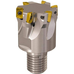 Seco - 40mm Cut Diam, 9mm Max Depth of Cut, 40mm OAL, Indexable Square Shoulder Slot Milling End Mill - M20 Modular Connection, 90° Lead Angle, Through Coolant, Series R217.69 - Apex Tool & Supply
