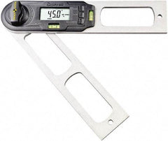 Starrett - 0.1° Resolution Combination Protractor & Inclinometer - 360° Range - Apex Tool & Supply