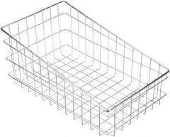 Marlin Steel Wire Products - 18-1/2" Deep, Rectangular Steel Wire Basket - 11" Wide x 8" High - Apex Tool & Supply