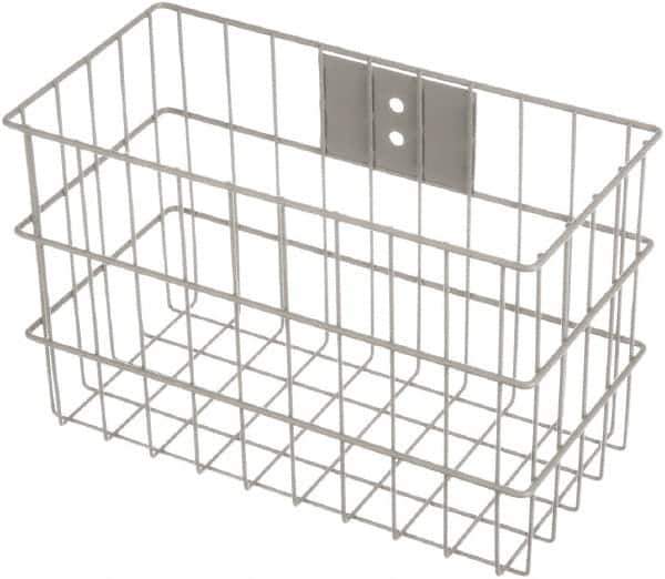 Marlin Steel Wire Products - 7" Deep, Rectangular Steel Wire Basket - 14" Wide x 9" High - Apex Tool & Supply