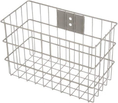 Marlin Steel Wire Products - 7" Deep, Rectangular Steel Wire Basket - 14" Wide x 9" High - Apex Tool & Supply