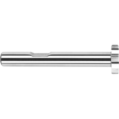 Harvey Tool - 1-1/2" Cut Diam, 1/2" Cut Width, 3/4" Shank, Straight-Tooth Woodruff Keyseat Cutter - Exact Industrial Supply