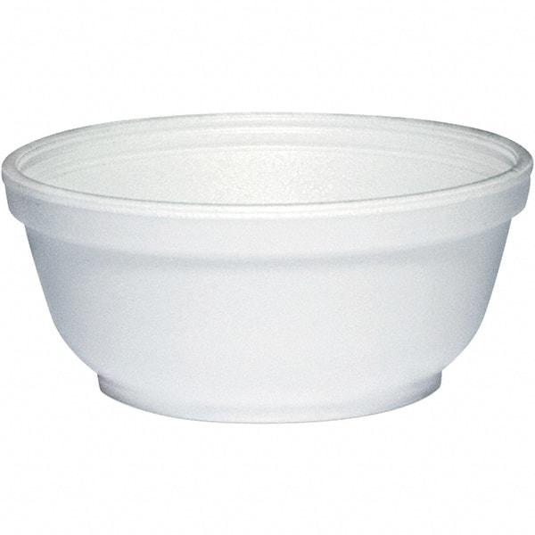 DART - Foam Dinnerware, Bowl, 8 oz - White - Apex Tool & Supply