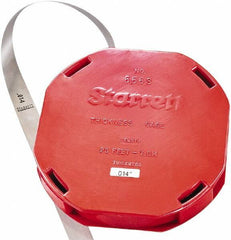 Starrett - Feeler Stock Rolls Thickness (Decimal Inch): 0.0140 Overall Length (Meters): 7.60 - Apex Tool & Supply