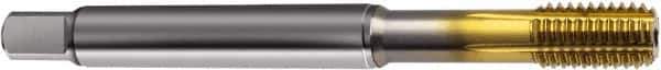 Guhring - M8x1.00 Metric Fine 6HX D7/D8 Thread Limit Bottoming Thread Forming Tap - Powdered Metal High Speed Steel, TiN Finish, 90mm OAL, Right Hand Thread, Series 1729 - Apex Tool & Supply