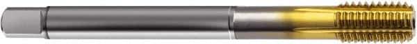 Guhring - M20x2.50 Metric 6HX D14/D15 Thread Limit Bottoming Thread Forming Tap - Powdered Metal High Speed Steel, TiN Finish, 140mm OAL, Right Hand Thread, Series 1727 - Apex Tool & Supply