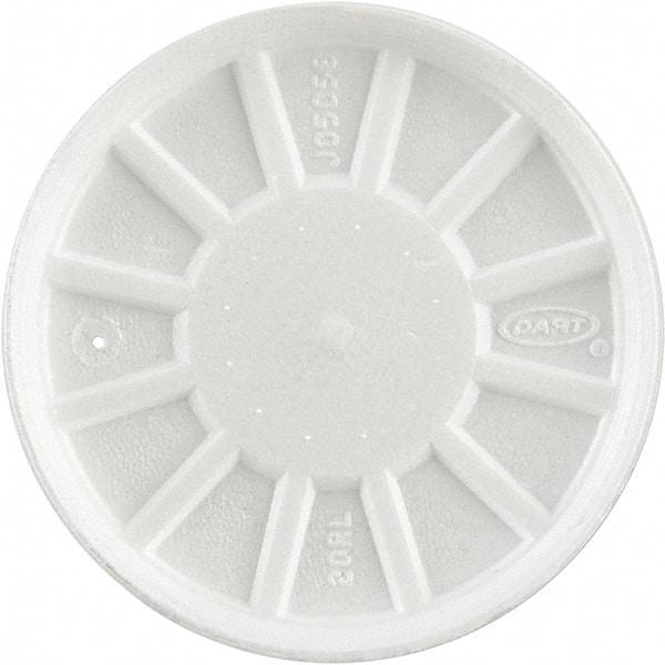 DART - Foam Lids, Fits 6-32 oz Cups - White - Apex Tool & Supply