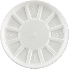 DART - Foam Lids, Fits 6-32 oz Cups - White - Apex Tool & Supply