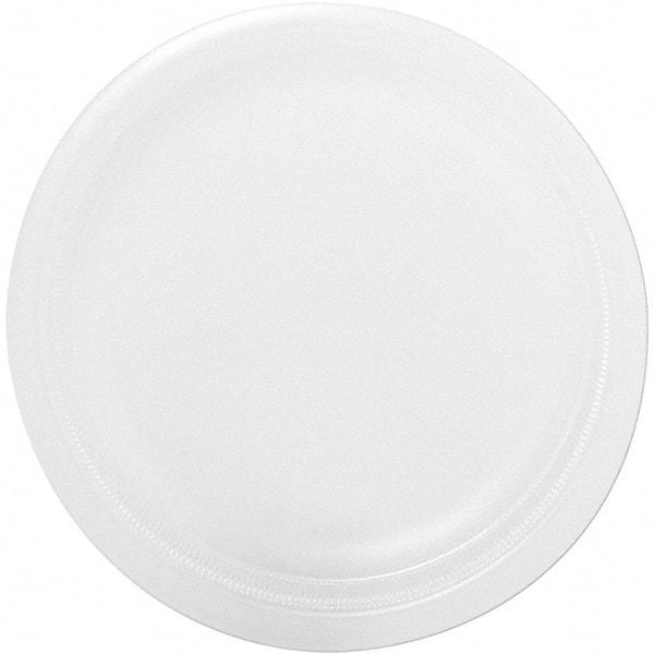 DART - Foam Dinnerware, Plate, 9" - White - Apex Tool & Supply