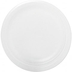 DART - Foam Dinnerware, Plate, 9" - White - Apex Tool & Supply
