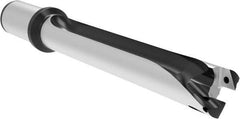 Allied Machine and Engineering - Series 29, 29 to 31.99mm Diam, 1-1/4" Diam Straight Shank with Flange, Straight Flute Spade Drill - 8-13/16" Max Depth, 12-13/16" OAL, Standard Length, Through Coolant - Apex Tool & Supply
