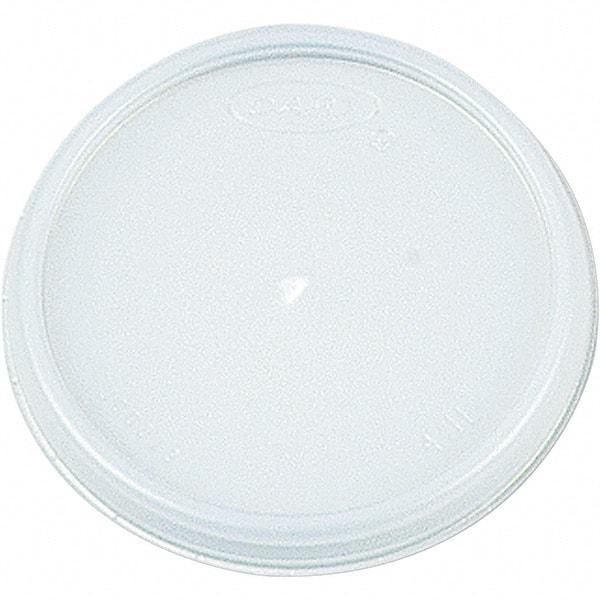 DART - Plastic Lids, Fits 12 - 24 oz Foam Cups - Translucent - Apex Tool & Supply