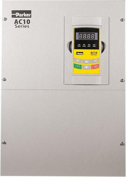 Parker - Three Phase, 460 Volt, 50 hp, Variable Frequency Drive - 12.4" Wide x 9.21" Deep x 18" High, IP20 - Apex Tool & Supply