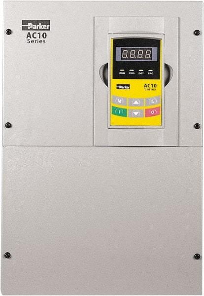 Parker - Three Phase, 460 Volt, 60 hp, Variable Frequency Drive - 12.4" Wide x 9.21" Deep x 18" High, IP20 - Apex Tool & Supply