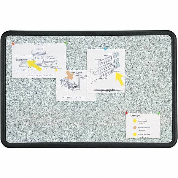Quartet - 24" High x 36" Wide Fabric Bulletin - High-Density Foam, Includes Mounting Kit - Apex Tool & Supply