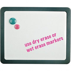 Universal One - 12.88" High x 15.88" Wide Dry Erase - Melamine, Includes (3) Magnets & (2) Cubicle Attachment Pins - Apex Tool & Supply