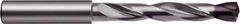 Guhring - 10.7mm 140° Solid Carbide Jobber Drill - nano-FIREX Finish, Right Hand Cut, Spiral Flute, Round Shank, 118mm OAL, Faceted Point - Apex Tool & Supply