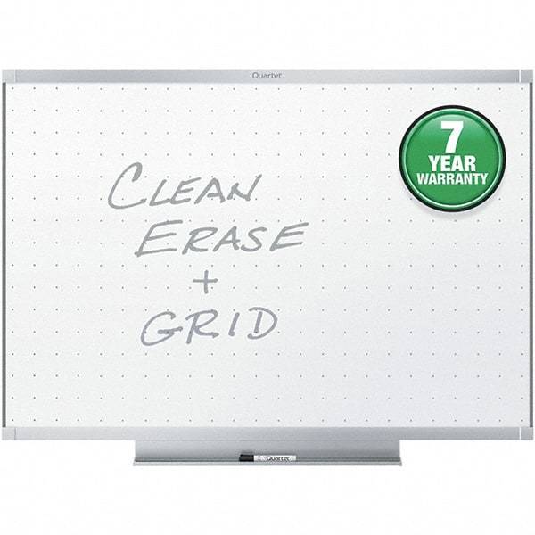 Quartet - 36" High x 48" Wide Dry Erase - Aluminum Frame, Includes Dry-Erase Marker & Mounting Kit - Apex Tool & Supply