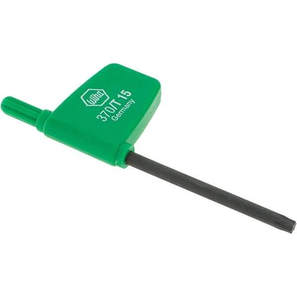 Wiha - T15 Torx Key - Flag-Style, 45mm Length Under Head, 3.1" OAL - Apex Tool & Supply