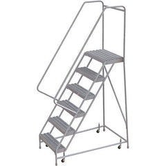 TRI-ARC - Rolling & Wall Mounted Ladders & Platforms Type: Rolling Warehouse Ladder Style: Rolling Safety Ladder - Apex Tool & Supply