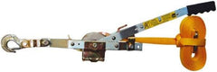 Maasdam - 2,000 Lb Lifting Capacity, 10' Lift Height, Strap Hoist - Made from Strap - Apex Tool & Supply