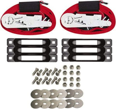 Snap-Loc - 16' Long x 2" Diam, Red Tie Down Strap Kit - Apex Tool & Supply