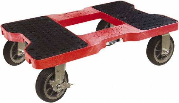 Snap-Loc - 1,500 Lb Capacity Polyethylene Dolly - 32" Long x 20-1/2" Wide x 9-1/2" High - Apex Tool & Supply