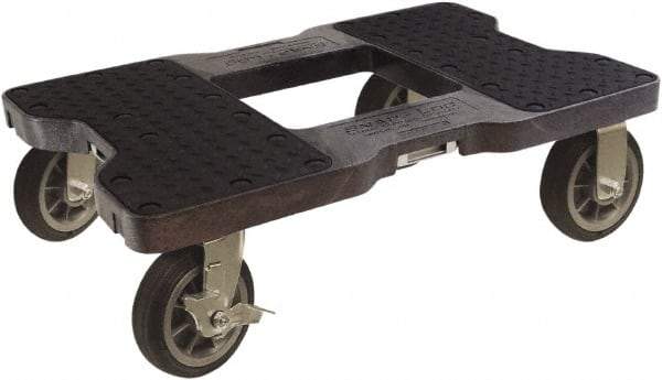Snap-Loc - 1,500 Lb Capacity Polyethylene Dolly - 32" Long x 20-1/2" Wide x 9-1/2" High - Apex Tool & Supply