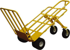 Snap-Loc - 1,000 Lb Capacity 64" OAH Hand Truck - Loop Handle, Steel, Pneumatic Wheels - Apex Tool & Supply