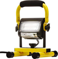 Probuilt Lighting - 120 Volt, 15 Watt, Electric, LED Portable Floor Work Light - 1,524mm Cord, 1 Head, Aluminum, 9" Long x 7" Wide x 6" High - Apex Tool & Supply