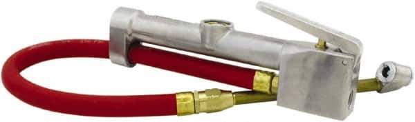 Milton - 160 Max psi Closed Check Aluminum/EPDM Inflator Gauge - Dual Foot Chuck, 1/4 FNPT, 10 to 160 psi Pressure Range - Apex Tool & Supply