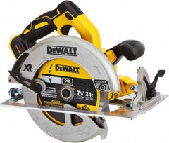 DeWALT - 20 Volt, 7-1/4" Blade, Cordless Circular Saw - 4,000 RPM, Lithium-Ion Batteries Not Included - Apex Tool & Supply