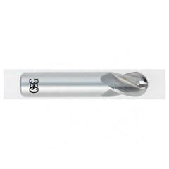 1/2" Dia. - 2-1/2" OAL - CBD - Ball End - 4 FL - Apex Tool & Supply