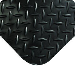 UltraSoft Diamond-Plate 4' x 75' Black Work Mat - Apex Tool & Supply