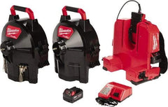 Milwaukee Tool - 18V Battery Battery Drain Cleaning Machine - For 1-1/4" to 4" Pipe, 50' Cable - Apex Tool & Supply