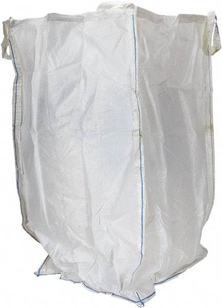 Vestil - 8 Lb Load Capacity, 2-7/8 Cu Yd, Polypropylene Fabric Hopper - 36" Wide x 36" Long x 63" High, White - Apex Tool & Supply