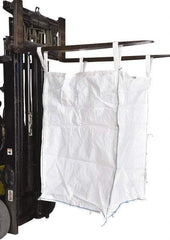 Vestil - 6 Lb Load Capacity, 1-7/8 Cu Yd, Polypropylene Fabric Hopper - 36" Wide x 36" Long x 55" High, White - Apex Tool & Supply