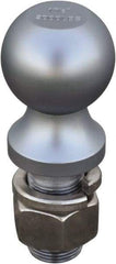 Vestil - 1-7/8" Diam, 2" Shank Length, Hitch Ball - 1" Shank Diam, 2,000 Lb Capacity, Chrome - Apex Tool & Supply