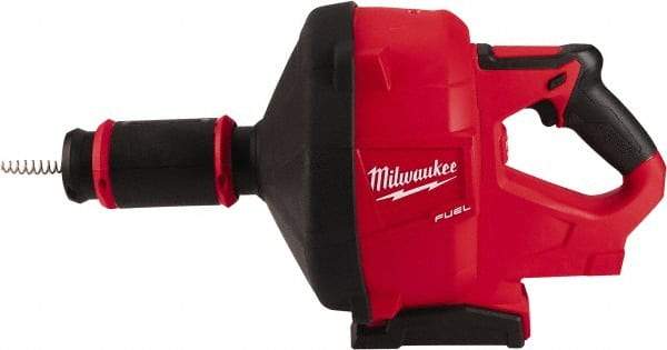Milwaukee Tool - 18V Battery Battery Drain Cleaning Machine - For 3" Pipe, 35' Cable - Apex Tool & Supply