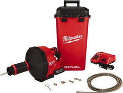 Milwaukee Tool - 18V Battery Battery Drain Cleaning Machine - For 3" Pipe, 35' Cable - Apex Tool & Supply