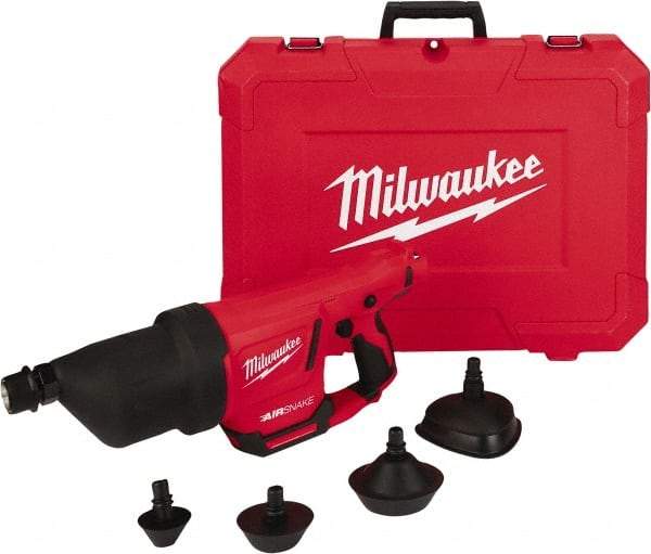 Milwaukee Tool - 12V Lithium-Ion Battery Battery Drain Cleaning Machine - For 1" to 4" Pipe - Apex Tool & Supply