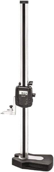Starrett - 24" Electronic Height Gage - 0.0005" Resolution, Accurate to .0001", LCD Display, RS-232 Data Output - Apex Tool & Supply