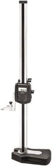 Starrett - 24" Electronic Height Gage - 0.0005" Resolution, Accurate to .0001", LCD Display, RS-232 Data Output - Apex Tool & Supply