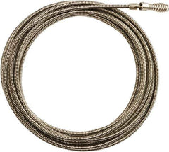 Milwaukee Tool - 1/4" x 25' Drain Cleaning Machine Cable - Inner Core Bulb Auger, 1-1/4" to 2-1/2" Pipe, Use with Milwaukee Drain Cleaning Tools - Apex Tool & Supply